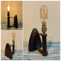 J & J Sidons No7 Flat Iron Table Light